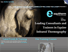 Tablet Screenshot of equithermtraining.com